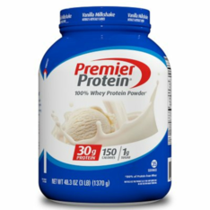 Bột Protein Premier Protein Hương Vanilla Milkshake – Hộp 1370g