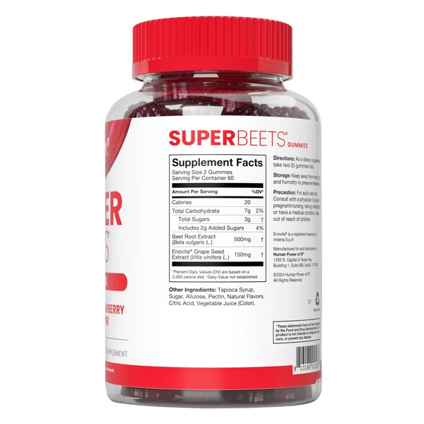 Kẹo Dẻo HumanN SuperBeets Hương Dâu – Hộp 120 Viên