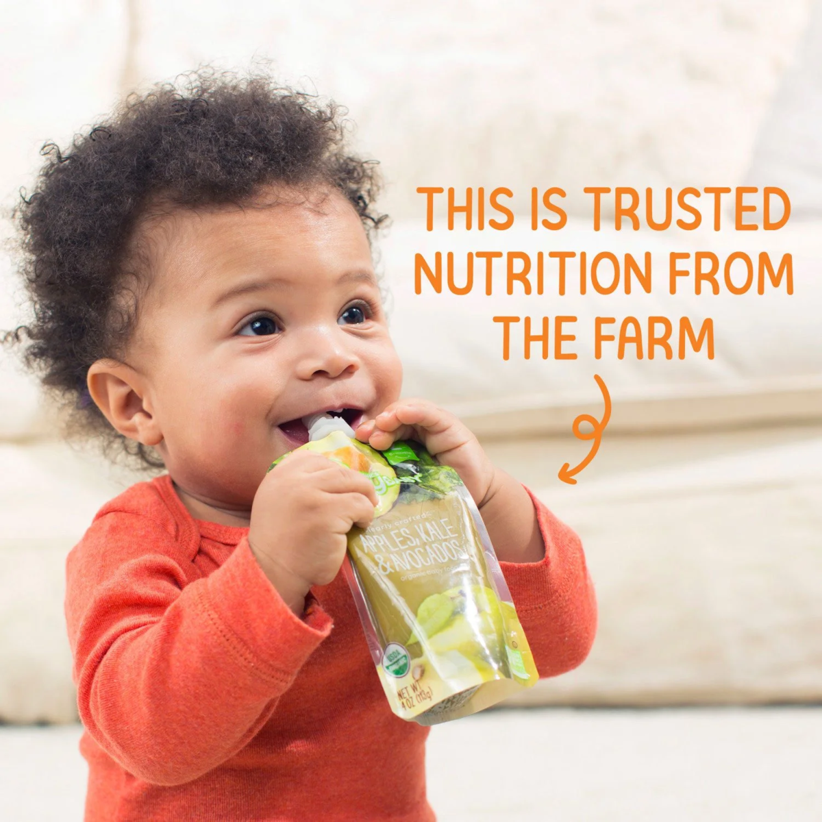 Thức Ăn Dặm Hữu Cơ HappyBABY Organics Clearly Crafted Fruit & Veggie Pouches Variety Pack Cho Bé Từ 6 Tháng - Thùng 12 Túi X 113g