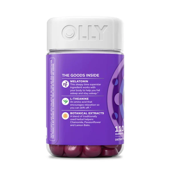 Kẹo Dẻo Hỗ Trợ Giấc Ngủ Olly Restful Sleep – Hộp 110 Viên