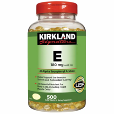 Viên Uống Kirkland Signature Vitamin E 180 mg - Hộp 500 Viên