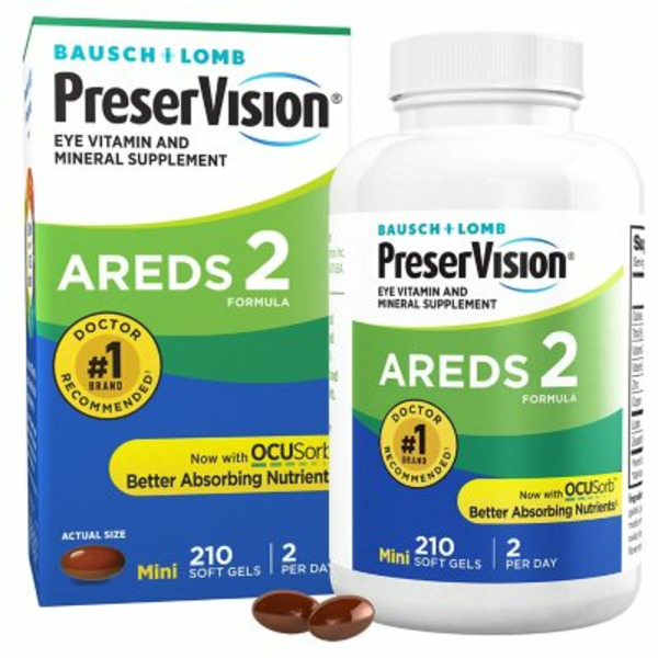 Viên Uống Preservision AREDS 2 Eye Vitamin & Mineral Supplement with Lutein & Zeaxanthin – Hộp 210 Viên