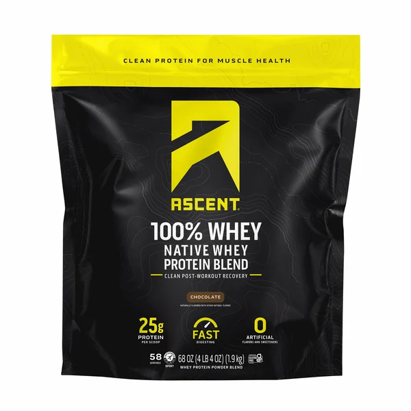 Bột Protein Ascent Native Fuel Whey Vị Chocolate – Gói 1.9kg