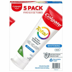 Kem Đánh Răng Làm Trắng Colgate Total Whitening Toothpaste - 5 Tuýp X 170g