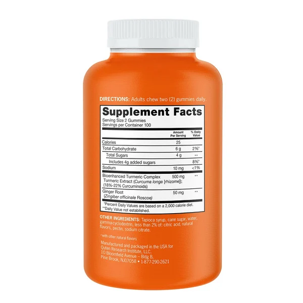 Kẹo Dẻo Qunol Turmeric Plus Ginger – Hộp 200 Viên