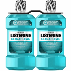 Nước Súc Miệng Khử Khuẩn Listerine Ultraclean Cool Mint – 2 Chai 1,5 Lít