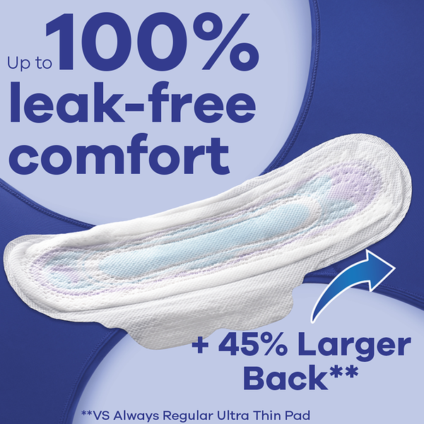 Băng Vệ Sinh Always Ultra Thin Overnight với Flexi-Wings  Không Mùi Size 4 - Hộp 80 Miếng