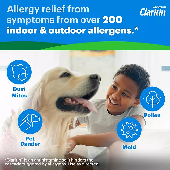 Viên Nhai Hỗ Trợ Giảm Dị Ứng Cho Trẻ Children's Claritin – 2 Hộp X 40 Viên