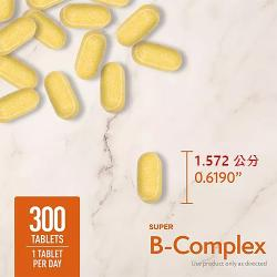 Viên Uống Bổ Sung Member's Mark Super B-Complex Hỗ Trợ Chuyển Hóa Năng Lượng – Hộp 300 Viên