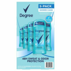 Lăn Khử Mùi Degree Shower Clean – Hộp 5 Thanh