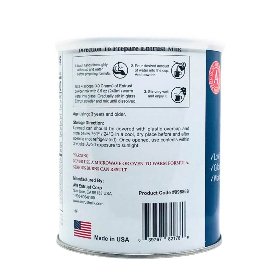 Sữa Bột Entrust Milk 400g Dành Cho Người Tiểu Đường