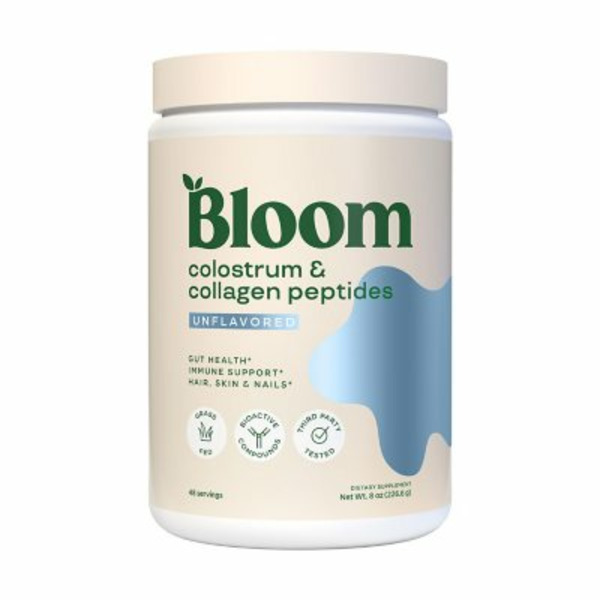 Bột Bloom Nutrition Colostrum & Collagen Peptides – Hộp 290g