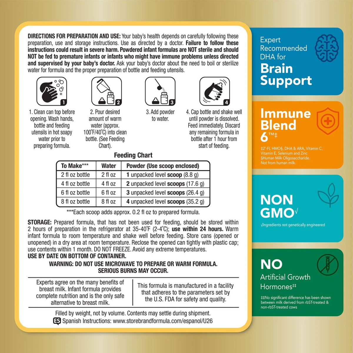 Sữa Công Thức Member’s Mark Infant Premium Infant Formula Milk-based Powder With Iron Cho Bé 0-12 Tháng - Hộp 1.36kg
