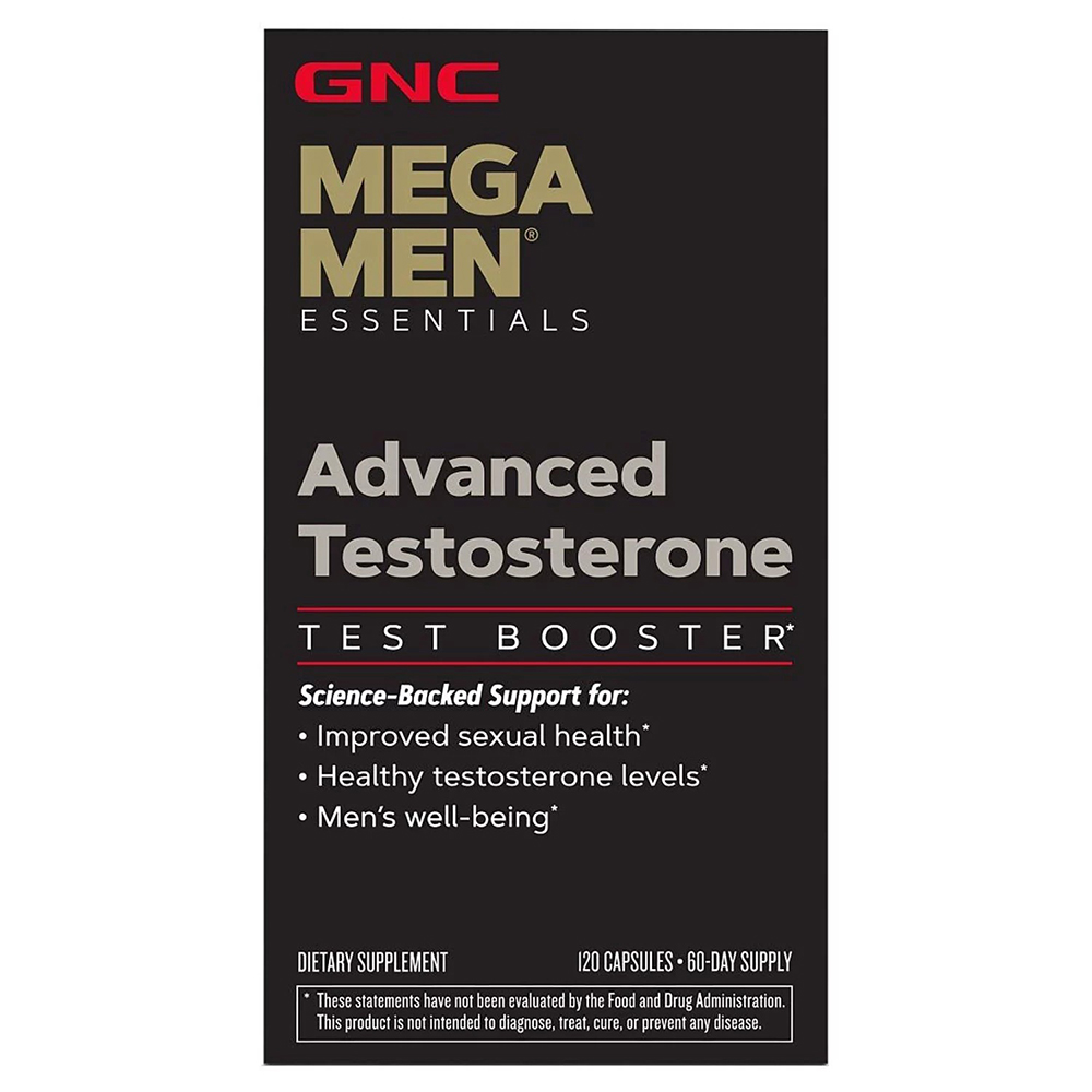 Viên Uống GNC Mega Men Advanced Testosterone Booster – Hộp 120 viên