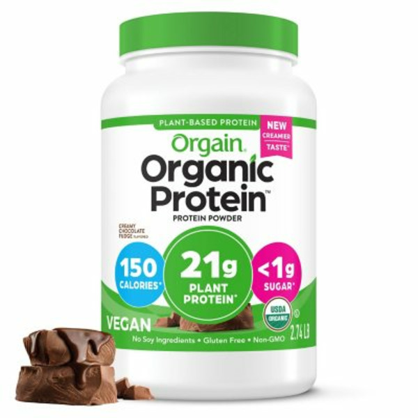 Bột Protein Thực Vật Orgain Organic Hương Chocolate Fudge – Hộp 1243g
