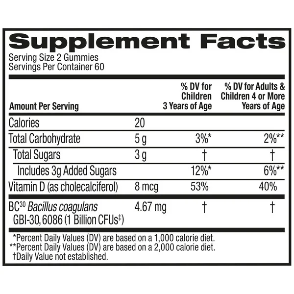 Kẹo Dẻo Hỗ Trợ Tiêu Hóa Schiff Digestive Advantage Probiotic – Hộp 120 Viên