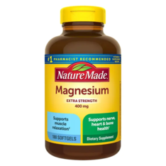 Viên Uống Nature Made Extra Strength Magnesium 400 mg – Hộp 180 Viên