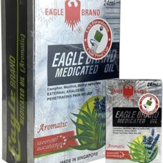 Dầu Gió Trắng Mỹ Eagle Brand Medicated Oil Hộp 12 Chai 24ml