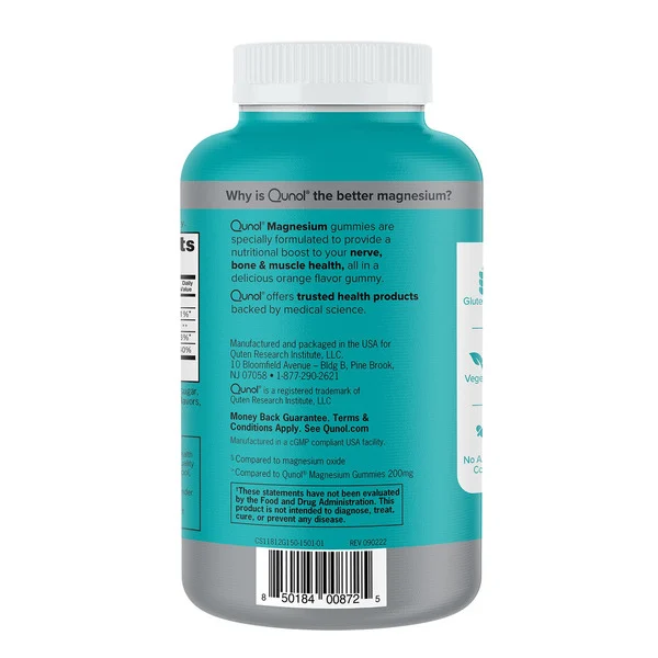 Kẹo Dẻo Qunol Magnesium Extra Strength 250 mg – Hộp 150 Viên