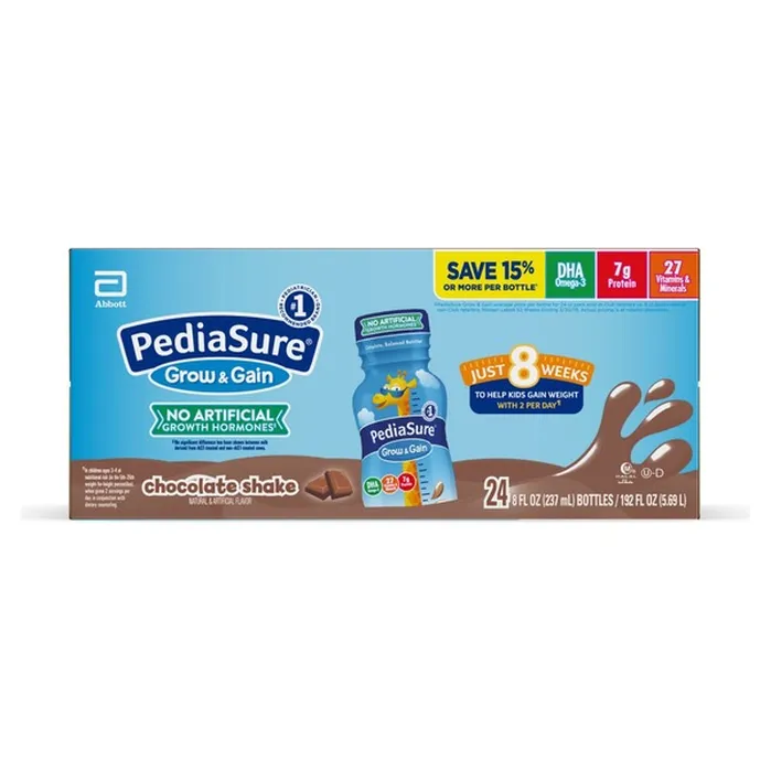 Sữa Dinh Dưỡng PediaSure Grow & Gain Vị Socola – Thùng 24 Chai X 237ml