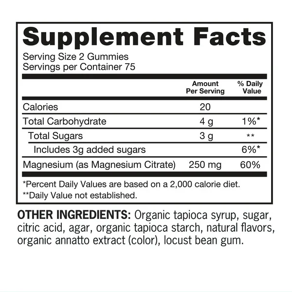 Kẹo Dẻo Qunol Magnesium Extra Strength 250 mg – Hộp 150 Viên