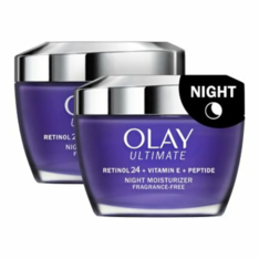Kem Dưỡng Ẩm Ban Đêm Olay Ultimate Retinol 24 + Vitamin E Peptide – 2 Hộp X 48g