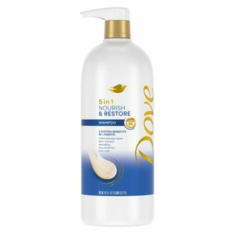 Dầu Gội Phục Hồi Và Nuôi Dưỡng Dove Nourish & Restore 5-in-1 Shampoo - Chai 1L