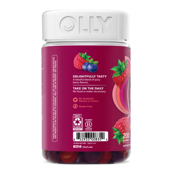 Kẹo Dẻo Bổ Sung Vitamin Tổng Hợp OLLY Women's Berry – Hộp 200 Viên