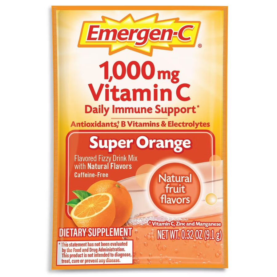 Emergen-C 1000mg Vitamin C – Hỗ trợ miễn dịch mỗi ngày, Hộp 120 Gói
