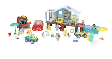 Set Đồ Chơi Kỳ Nghỉ Ở Biển Của Gia Đình Bluey Và Bạn Bè 