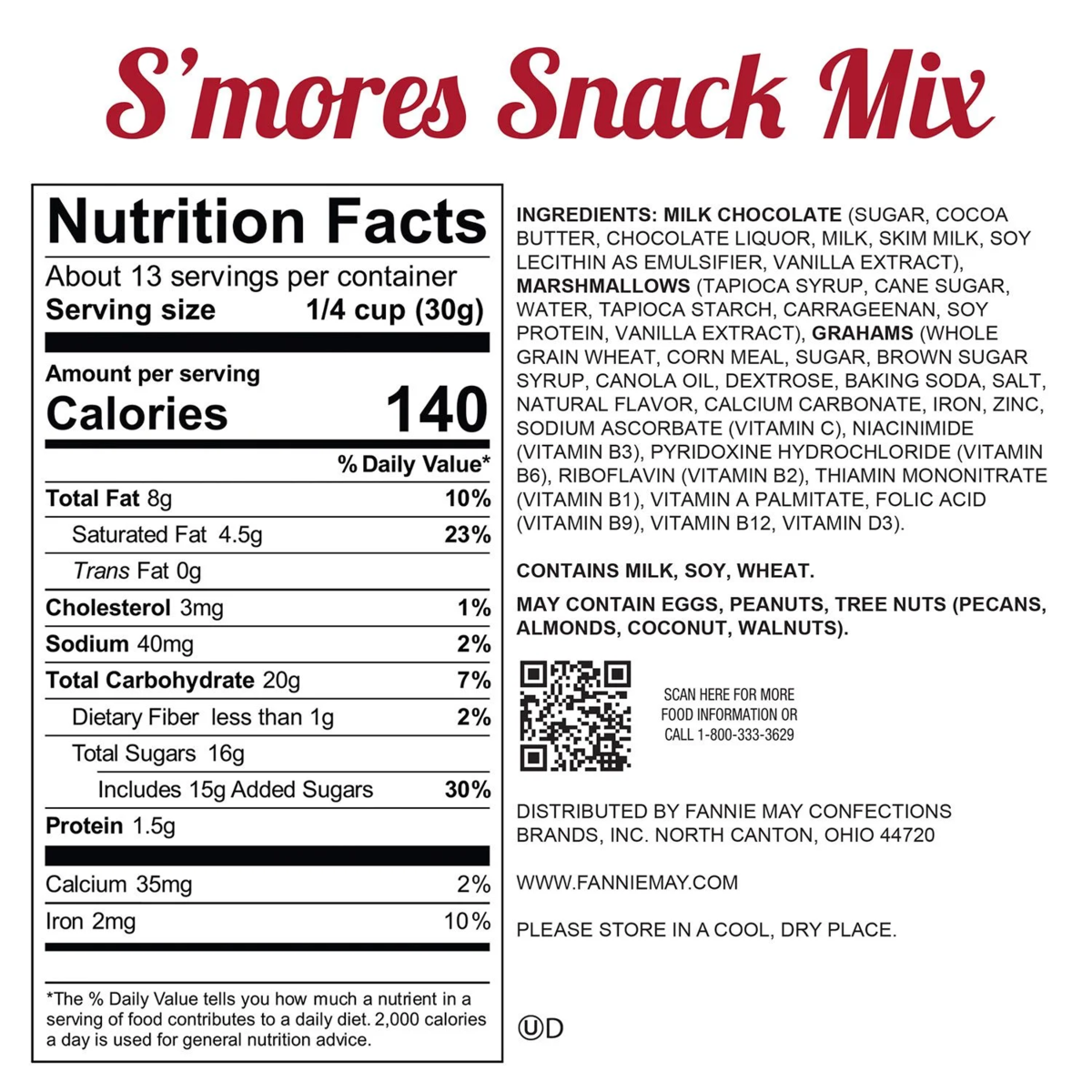 Fannie May S'mores Chocolatier's Mix, 14 oz.