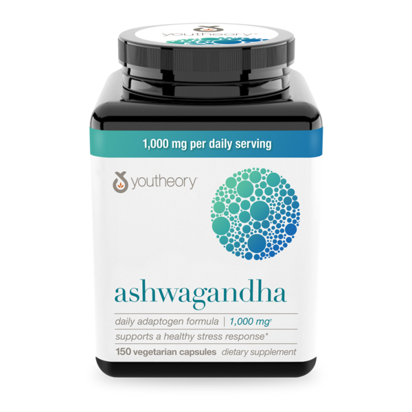 Viên Uống Nhân Sâm Youtheory Ashwagandha Giảm Căng Thẳng – Hộp 150 Viên