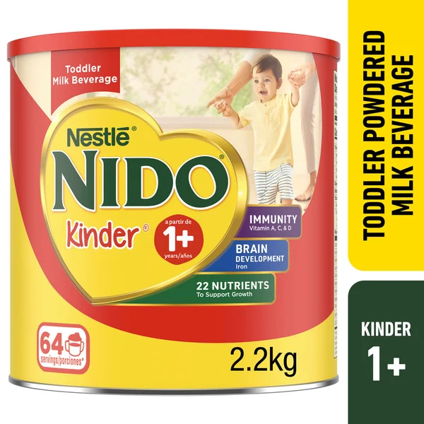 Sữa Bột Dinh Dưỡng Toàn Diện Cho Trẻ Từ 1 Tuổi Nestlé Nido 1+ Kinder – Lon 2.2kg