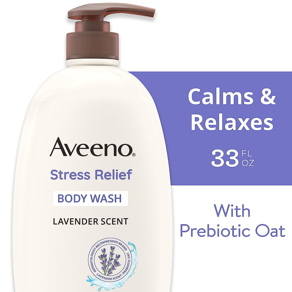 Sữa Tắm Hương Hoa Oải Hương Và Cúc La Mã Aveeno Stress Relief Body Wash - 2 Chai X 975ml
