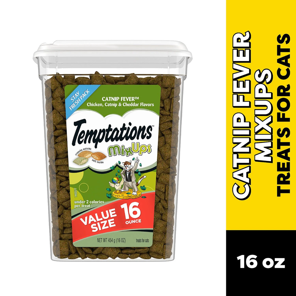 Bánh Thưởng Cho Mèo TEMPTATIONS Variety Pack – Bộ 3 Hộp 454 g (Vị Gà, Catnip & Hải Sản)