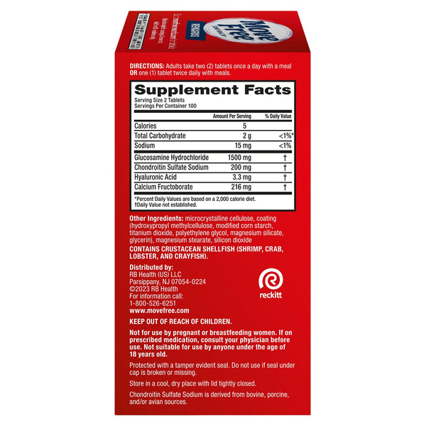 Viên Uống Schiff Move Free Advanced Joint Supplement – Hộp 200 Viên 