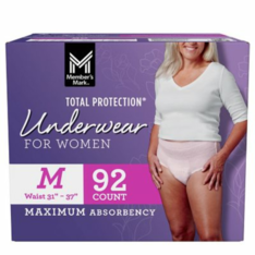 Quần Lót Chống Tràn Member's Mark Total Protection Cho Nữ Size M – Hộp 92 Chiếc