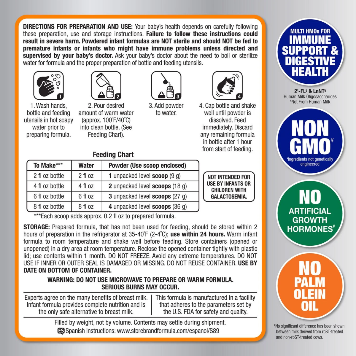 Sữa Công Thức Cho Bé Nhạy Cảm Với Lactose Member's Mark Sensitivity Premium Baby Formula - Hộp 1.36kg