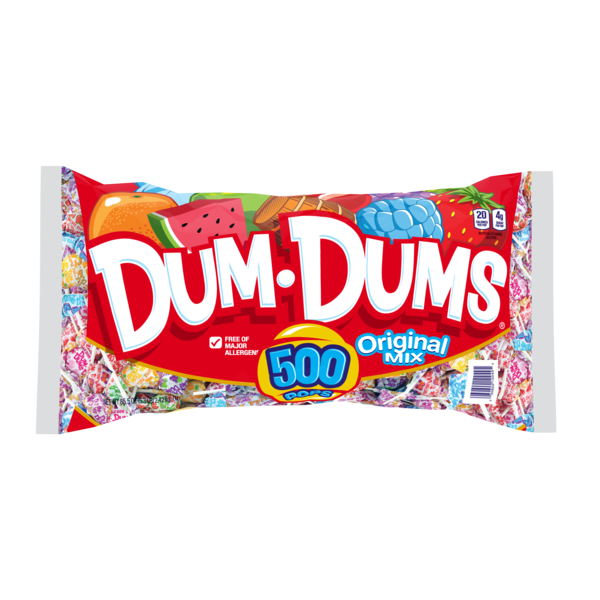 Kẹo Mút Dum Dums Original Mix 500 Cây