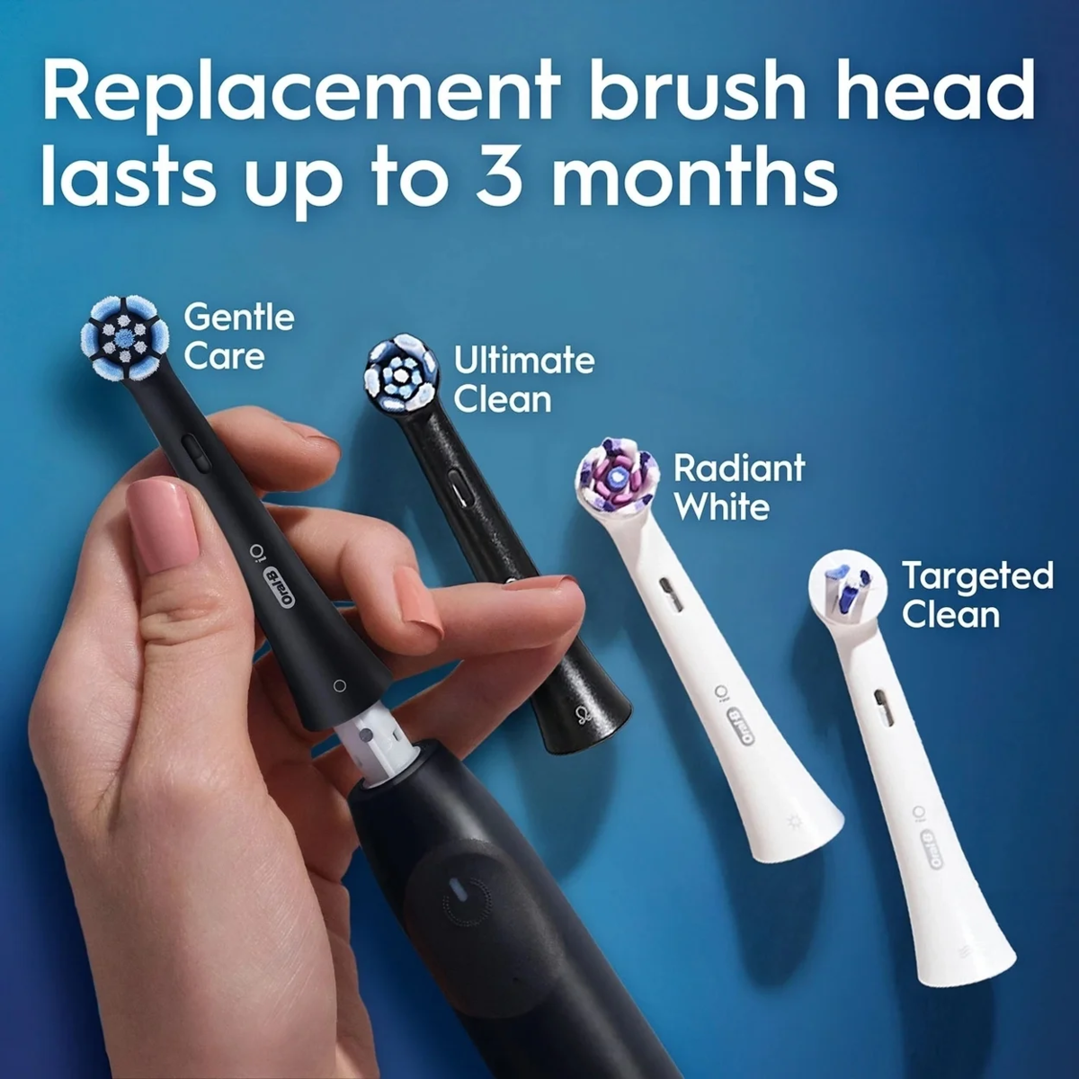 Bàn Chải Đánh Răng Điện Oral-B iO Series 2 -  Bộ 2 Chiếc Kèm 3 Đầu Bàn Chải