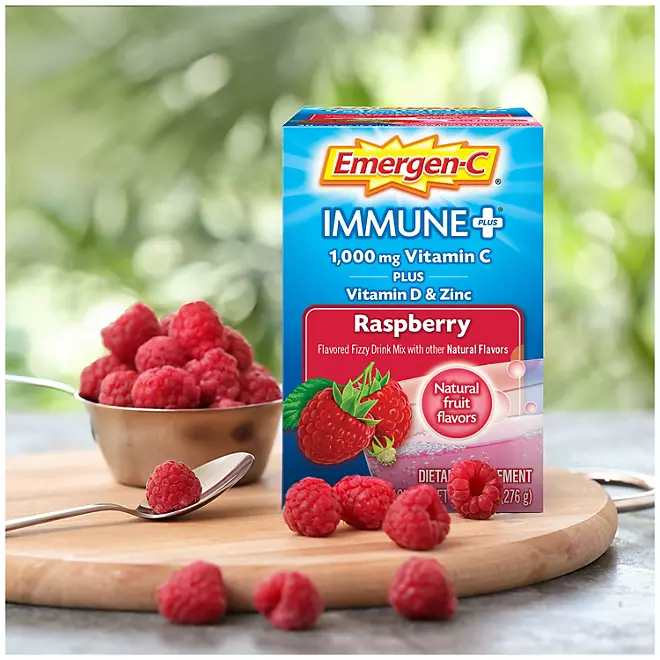 Bột Sủi Hỗ Trợ Tăng Cường Hệ Miễn Dịch & Bổ Sung Vitamin C Emergen-C Immune+ - Hộp 90 Gói
