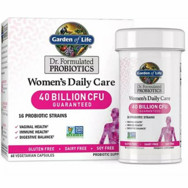 Viên Uống Hỗ Trợ Tiêu Hóa Garden of Life Women's Daily Care Probiotic – Hộp 60 viên