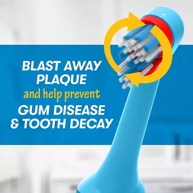 Bàn Chải Đánh Răng Điện FireFly Clean N' Protect Kèm Nắp Kháng Khuẩn - Bộ 3 chiếc