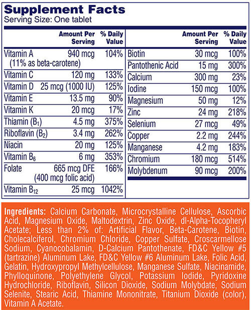 Viên Uống Bổ Sung Vitamin Tổng Hợp One A Day Women's 50+ Healthy Advantage – Hộp 300 Viên