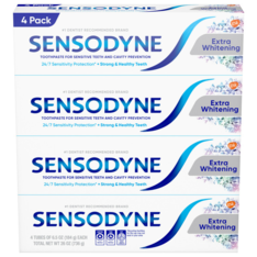 Kem Đánh Răng Làm Trắng Chuyên Sâu Sensodyne Extra Whitening Toothpaste - 4 Tuýp X 184g