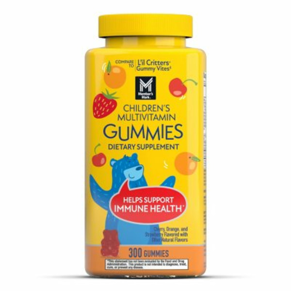 Kẹo Dẻo Bổ Sung Vitamin & Khoáng Chất Member's Mark Children's Multivitamin –  Hộp 300 Viên