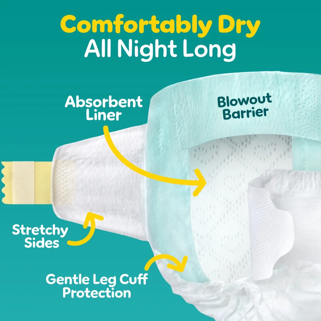Tã Pampers Swaddlers Diapers Sizes 3 Cho Bé 7-12kg - Gói 180 Miếng