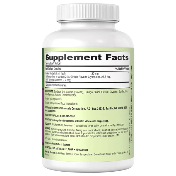 Viên Uống Trunature Ginkgo Biloba – Hộp 340 Viên