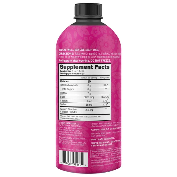 Nước Uống Zena Liquid Collagen + Biotin – Chai 887ml