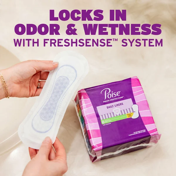 Băng Vệ Sinh Hàng Ngày Poise Daily Incontinence Panty Liners Very Light - Hộp 132 Miếng
